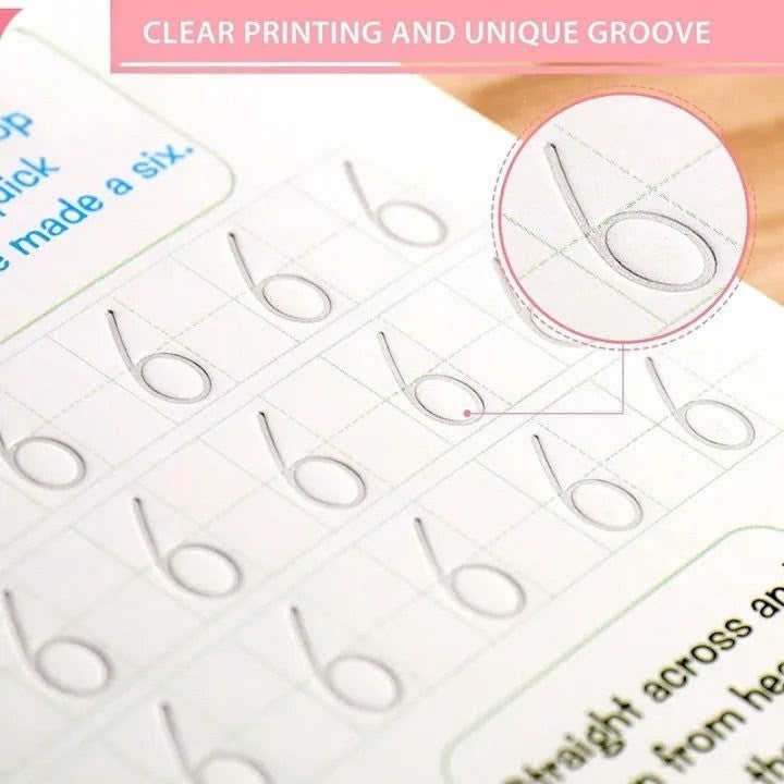 Magic Practice Copybook Set for Kids | 4 Reusable Handwriting Books