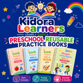 Magic Practice Copybook Set for Kids | 4 Reusable Handwriting Books