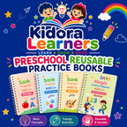 Magic Practice Copybook Set for Kids | 4 Reusable Handwriting Books