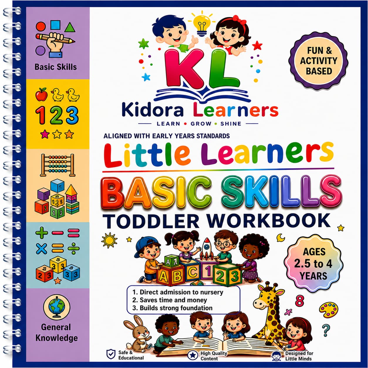 Toddlers Pack | 5 Months Complete Playgroup Course | 280+ worksheets | Free Delivery