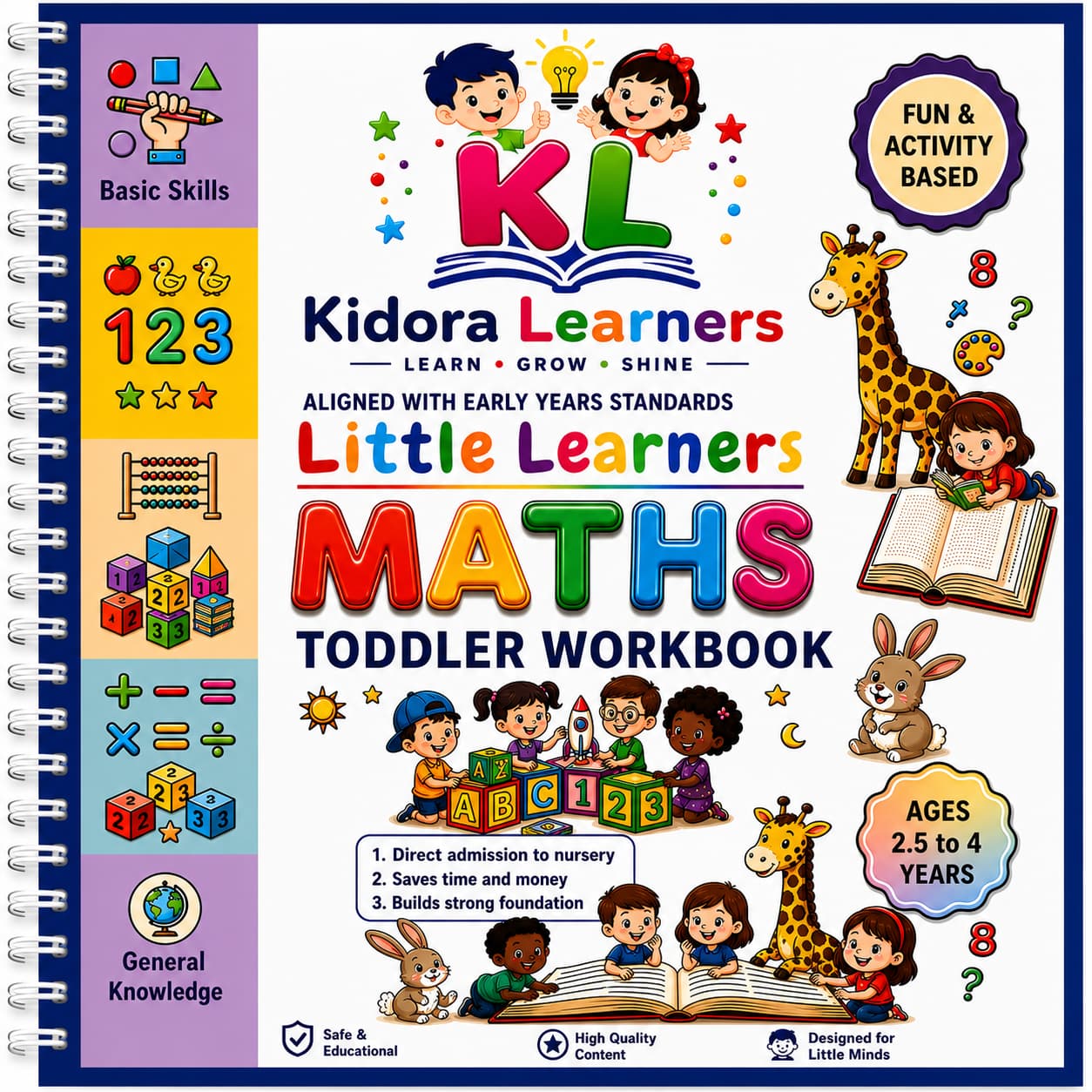 Toddlers Pack | 5 Months Complete Playgroup Course | 280+ worksheets | Free Delivery