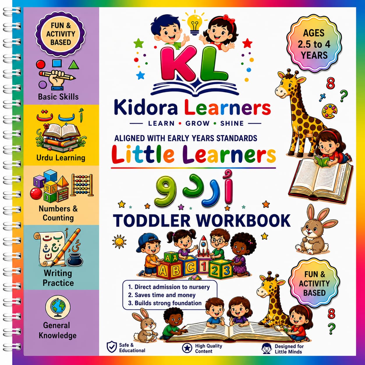 Toddlers Pack | 5 Months Complete Playgroup Course | 280+ worksheets | Free Delivery
