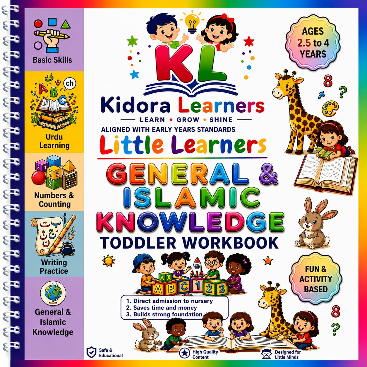 Toddlers Pack | 5 Months Complete Playgroup Course | 280+ worksheets | Free Delivery