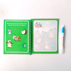 Magic Water Coloring Book | Reusable Drawing & Painting Book