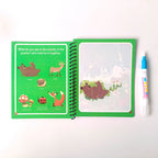 Magic Water Coloring Book | Reusable Drawing & Painting Book
