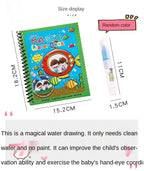 Magic Water Coloring Book | Reusable Drawing & Painting Book