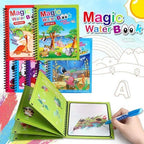 Magic Water Coloring Book | Reusable Drawing & Painting Book
