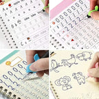 Magic Practice Copybook Set for Kids | 4 Reusable Handwriting Books